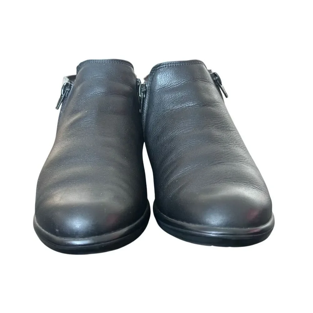 NAOT Helm Gray Black Ankle Boots Size 39 US 8-8.5
